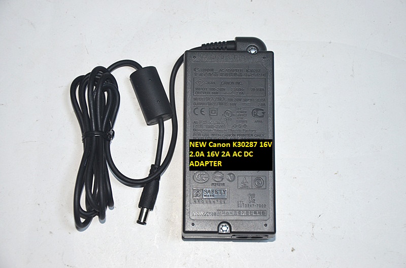 NEW 16V 2A Canon K30287 16V 2.0A The special interface with needle output AC DC ADAPTER